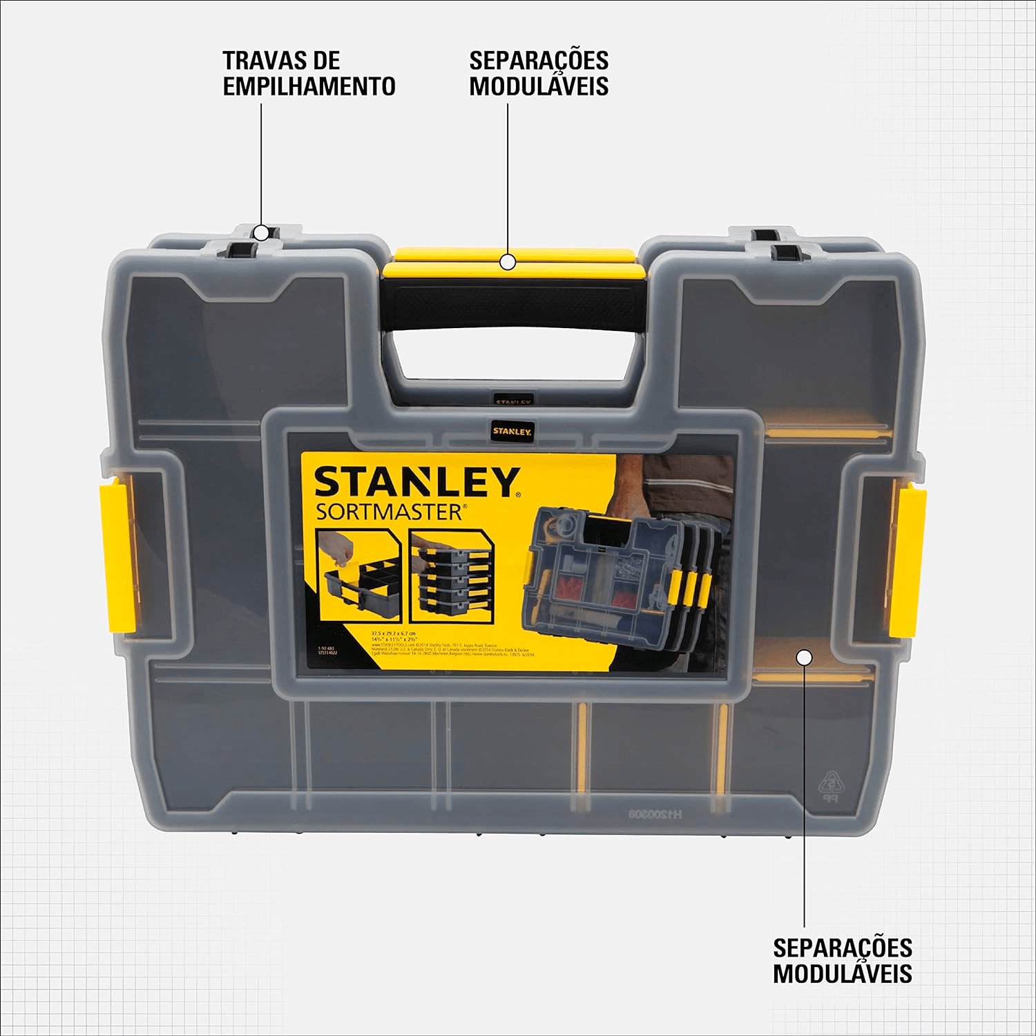 Caixa Organizadora Junior Storm Aester Sortmaster STST14022 Stanley