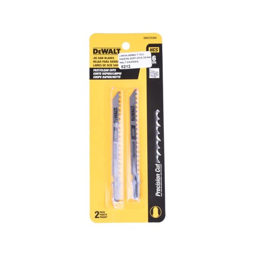 Lâminas Tico Tico 4" 6 Dentes Para Madeira Encaixe T 2pçs DW3753H2 DeWalt