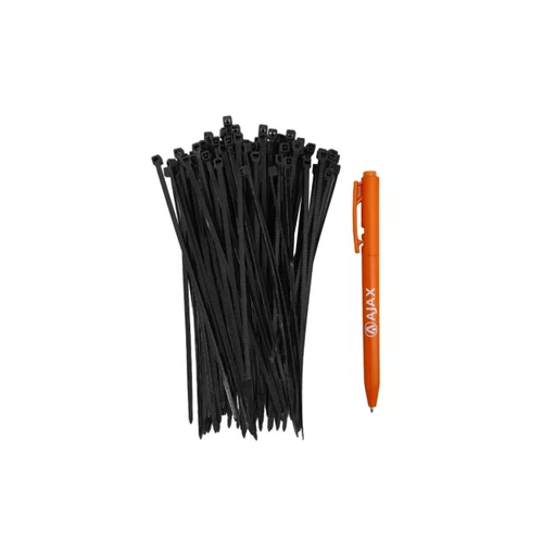 Abraçadeira Nylon 150 x 3,0mm Preta 100un A11032 Ajax