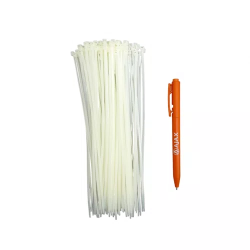 Abraçadeira Nylon 200 x 2,5mm Branca 100un A11007 Ajax