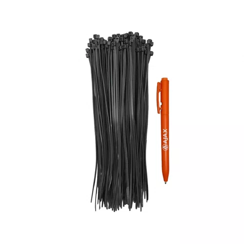 Abraçadeira Nylon 200 x 2,5mm Preta 100un A11008 Ajax