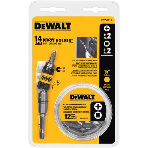 Adaptador Angular Parafusadeira 14 Peças DWPVTC14 DeWalt