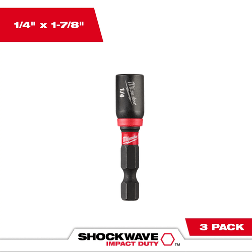 Adaptador Magnético 1/4" X 50Mm X 1/4" com 03 peças G 49-66-4522 Milwaukee