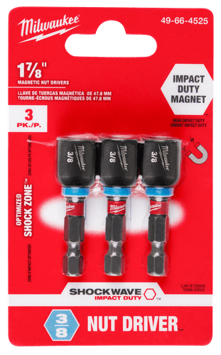 Adaptador Magnético 1/4" X 50Mm X 3/8" com 3 peças G 49-66-4525 Milwaukee