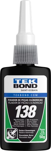 Adesivo Fixa Rolamentos 138 Alta Resistência 50G Tekbond