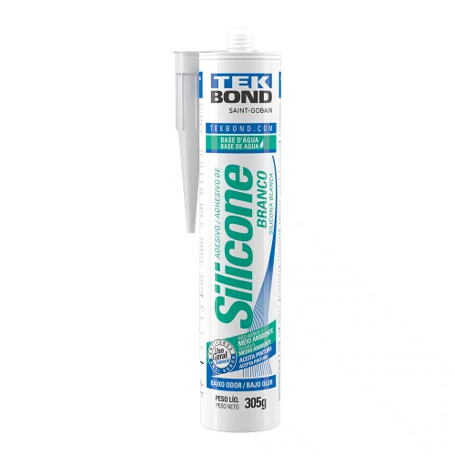 Adesivo Silicone Base D'agua  305G Branco - Tekbond