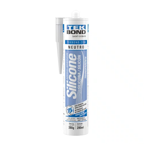 Adesivo Silicone Neutro 280G Incolor - Tekbond
