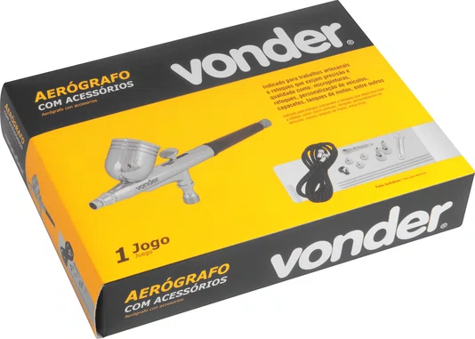 Aerógrafo com Acessórios 13 Peças Vonder