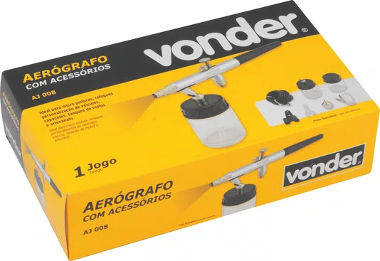 Aerógrafo com Acessórios AJ008 Vonder