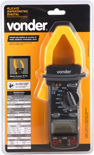 Alicate Amperímetro Digital AAV4200 Vonder