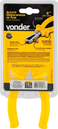Alicate Desencapador de Fios 6" 1000V Vonder