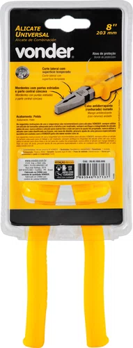 Alicate Universal 8" CRV Isolado 1.000 V Vonder
