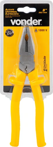 Alicate Universal 8" CRV Eletricista 1000V Vonder