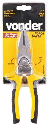 Alicate Universal 8" Força Dupla CRV Vonder