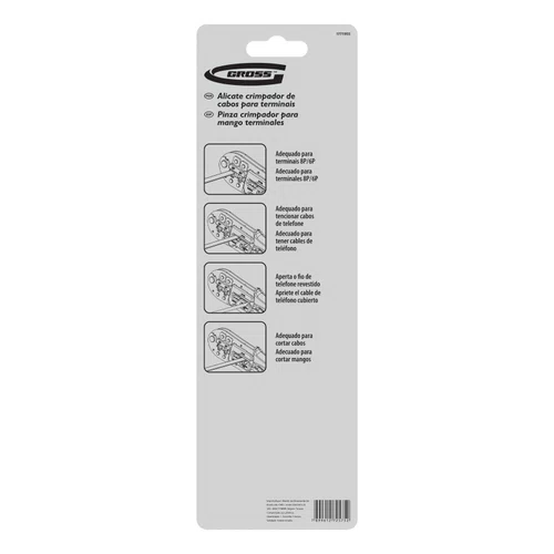 Alicate Crimprador De Cabos - RJ11 / RJ12 / RJ45 / 6P / 8P - 1771955 - GROSS