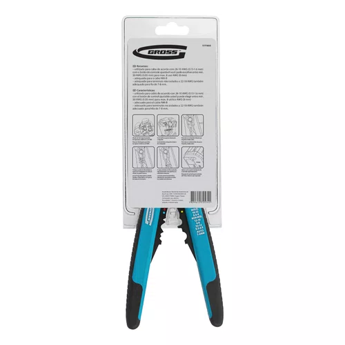 Alicate Desencapador De Fios 0,5 a 8mm - 1771855 - GROSS