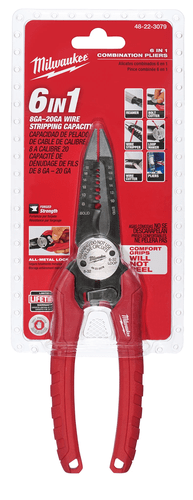 Alicate Eletricista Combinado 6 em 1 48-22-3079 Milwaukee