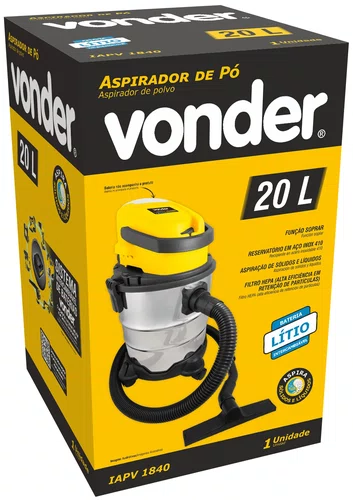 Aspirador de Pó 18V IAPV1840 Sem Bateria e Carregador Vonder
