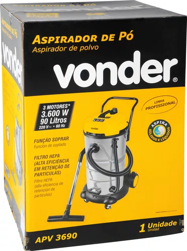 Aspirador de Pó e Líquidos APV3690 220V Vonder