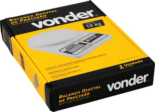 BALANCA DIGITAL DE PRECISAO 10KG VONDER
