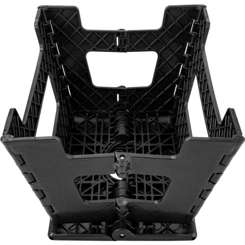 Banqueta Plástica Dobrável Preta Altura 220mm Vonder