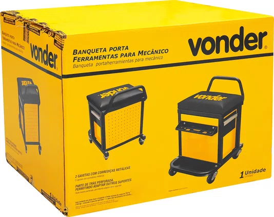 Banqueta Porta-Ferramentas para Mecânico Vonder