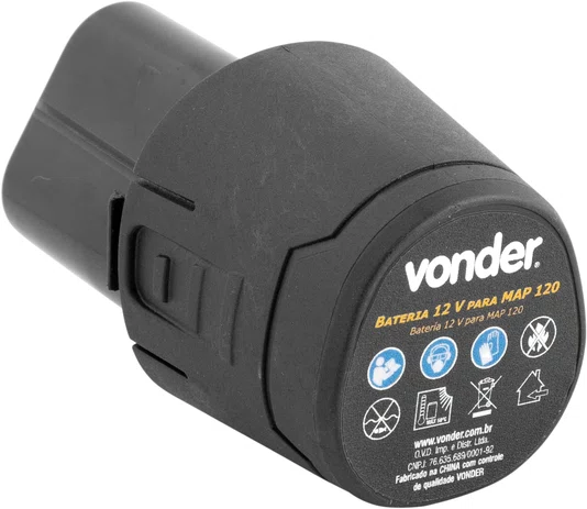Bateria de Íons de Lítio 12V 2,2Ah para MAP120 e MAP125 Vonder