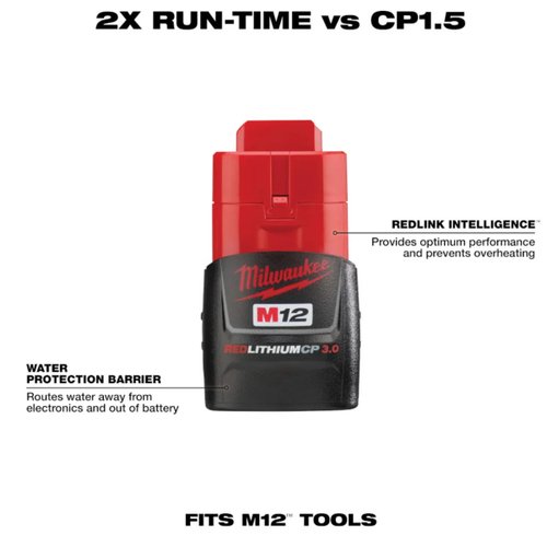 Bateria 12V 3Ah M12 Li-Ion 48-11-2430 Milwaukee