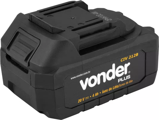 Bateria de Íons de Lítio 20V 4,0Ah para Chave de Impacto Vonder