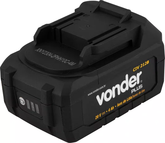 Bateria de Íons de Lítio 20V 4,0Ah para Chave de Impacto Vonder