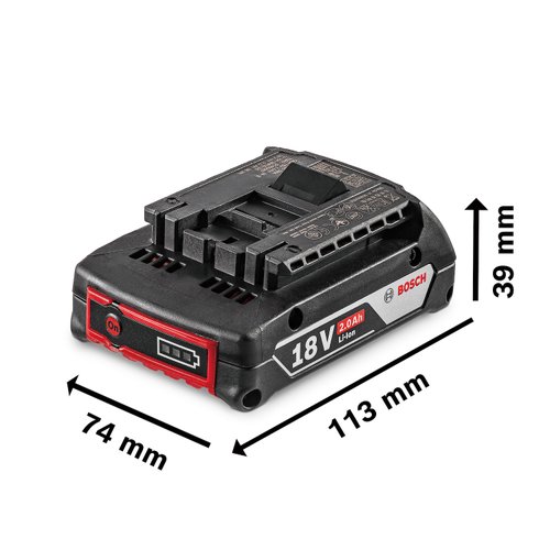 Bateria Bosch GBA 18V 2Ah Íons de Lítio Tecnologia CoolPack