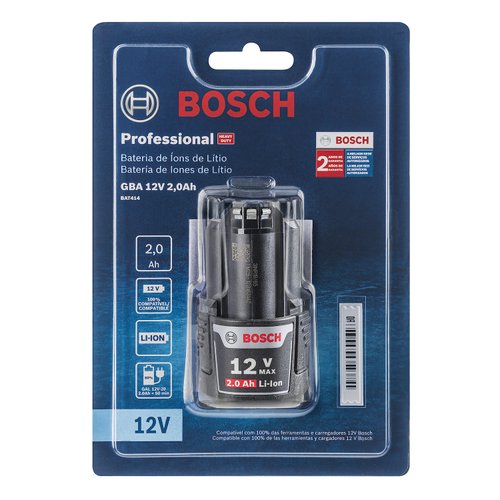 Bateria Bosch GBA 12V 2Ah Íons de Lítio