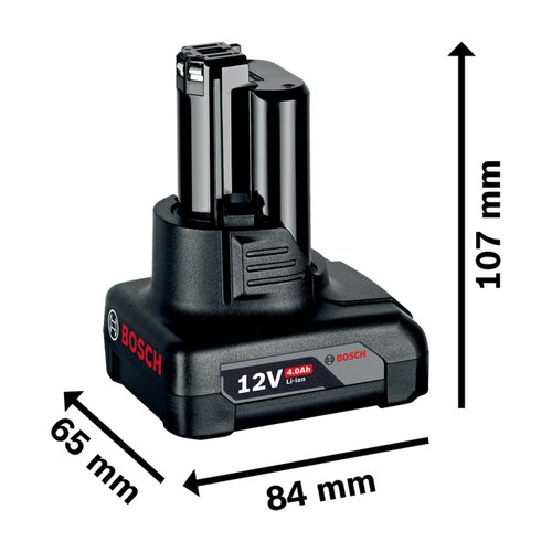 Bateria Bosch GBA 12V 4Ah Íons de Lítio Heavy Duty