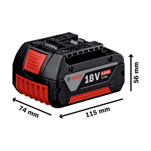 Bateria Bosch de Íons de Lítio GBA 18V 4Ah XL Tecnologia CoolPack