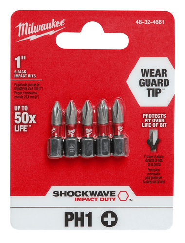 Bit Philips Ph1 X 25Mm C/05 Pçs 48-32-4661 Milwaukee