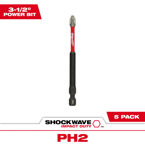Bit Philips Ph2 X 89Mm Com 05 Pçs 48-32-4564 Milwaukee