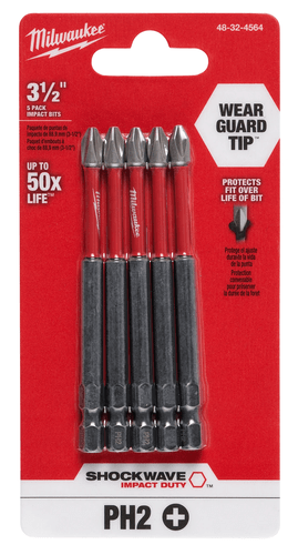 Bit Philips Ph2 X 89Mm Com 05 Pçs 48-32-4564 Milwaukee