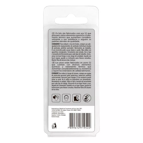 Bits Phillips PH2 50mm Com 2 Peças 1135756 Gross