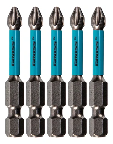 Bits Phillips PH2 50mm Torção Para Impacto Com 5 Peças 1149055 Gross