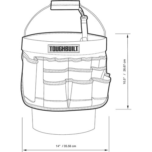 Bolsa Para Adaptar Em Baldes TB-85 ToughBuilt