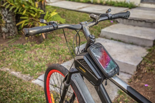 BOLSA PORTA-CELULAR DUPLA P/BICICLETA VD