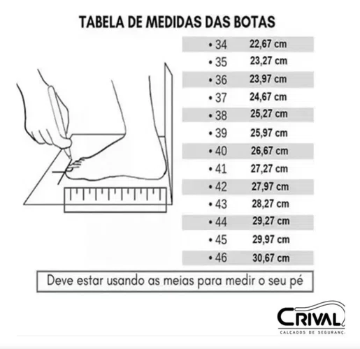 Botina Elástico Bidensidade com Bico PVC Nº 36 CP080 CA 40043 - Crival