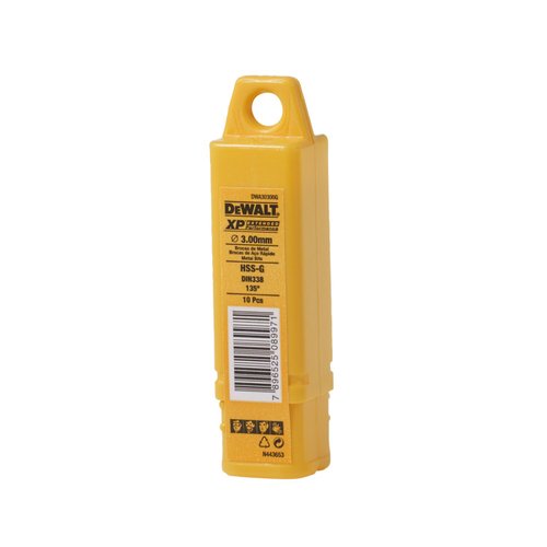Broca Aço Rápido 3.00mm Gold Ferrous DWA30300G DeWalt