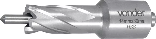 Broca Anular 14x30 mm Encaixe Weldon 19 mm Vonder