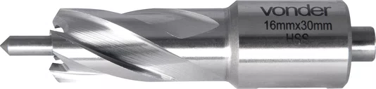 Broca Anular 16x30 mm Encaixe Weldon 19 mm Vonder