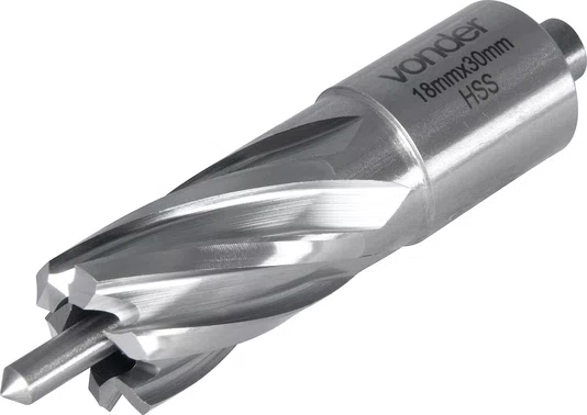 Broca Anular 18 x 30 mm com Encaixe Weldon 19 mm – Vonder
