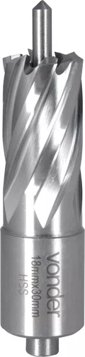 Broca Anular 18 x 30 mm com Encaixe Weldon 19 mm – Vonder