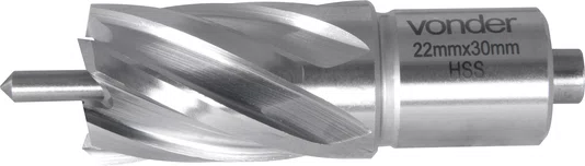 Broca Anular 22 x 30 mm Encaixe Weldon 19 mm Vonder