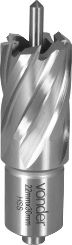 Broca Anular 22 x 30 mm Encaixe Weldon 19 mm Vonder
