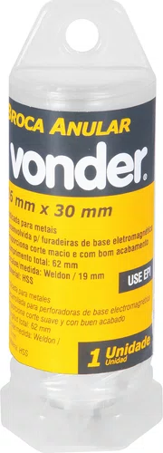 Broca Anular Encaixe Weldon 26 x 30 mm Vonder